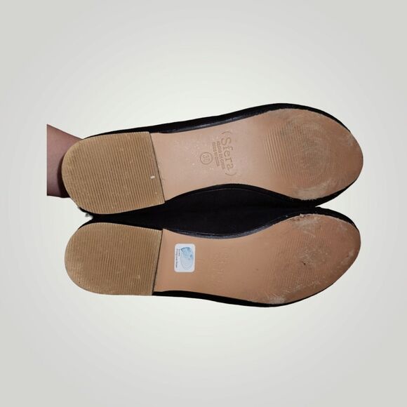 Sfera black round toe flats size 38 7.5 - Picture 9 of 9